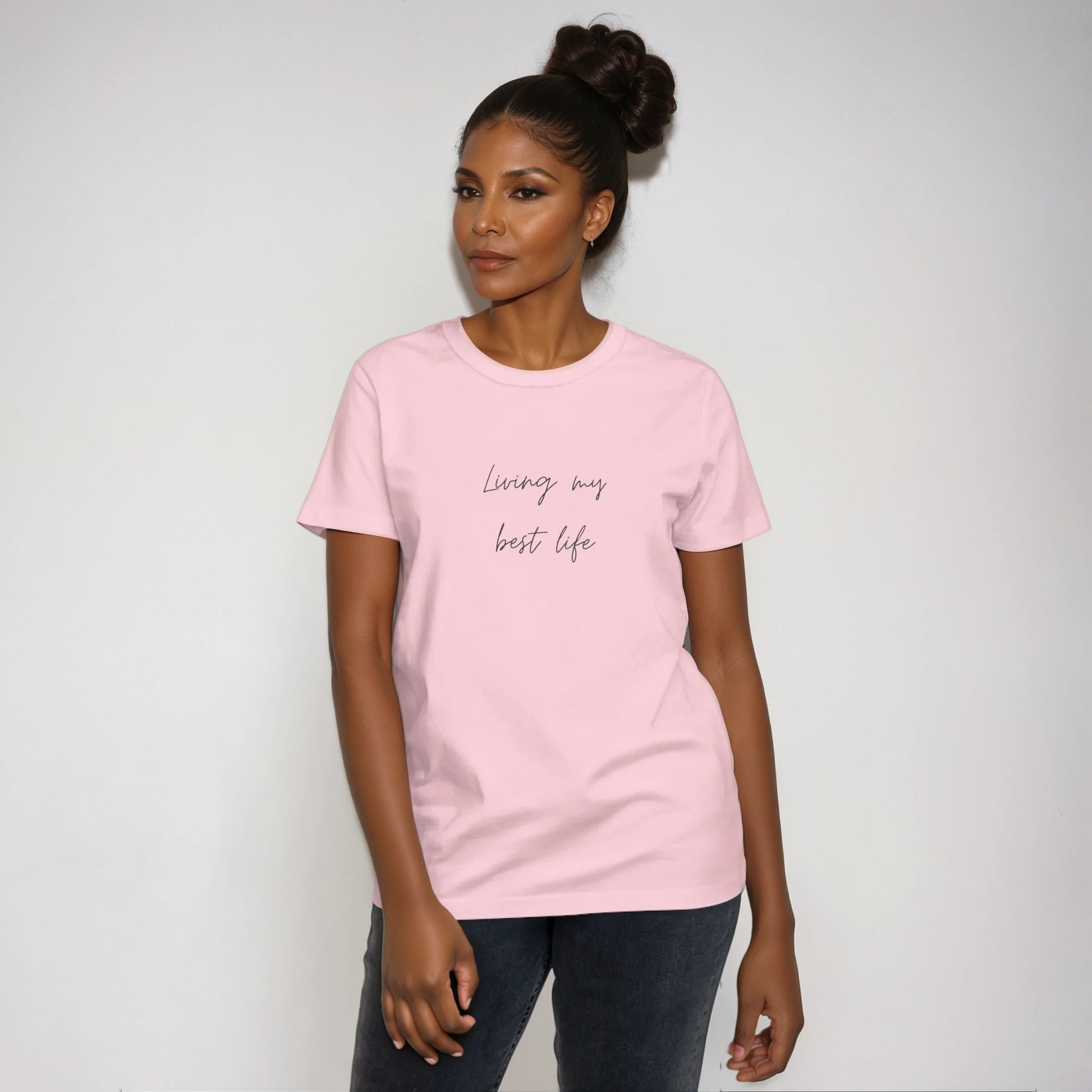 T-shirt - Living My Best Life - Front design only - Ladies