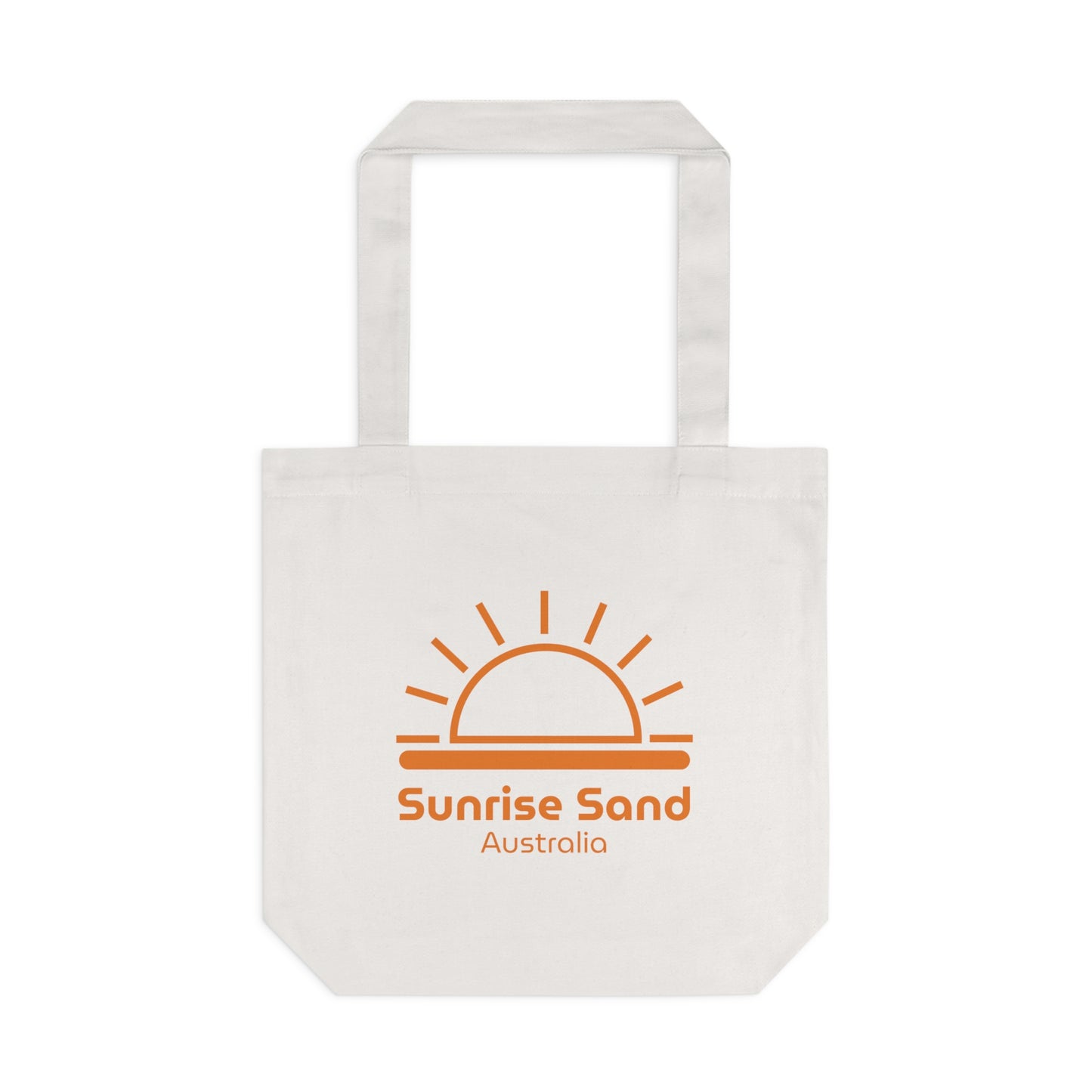 Cotton Tote Bag - Sunrise Sand - Orange Logo