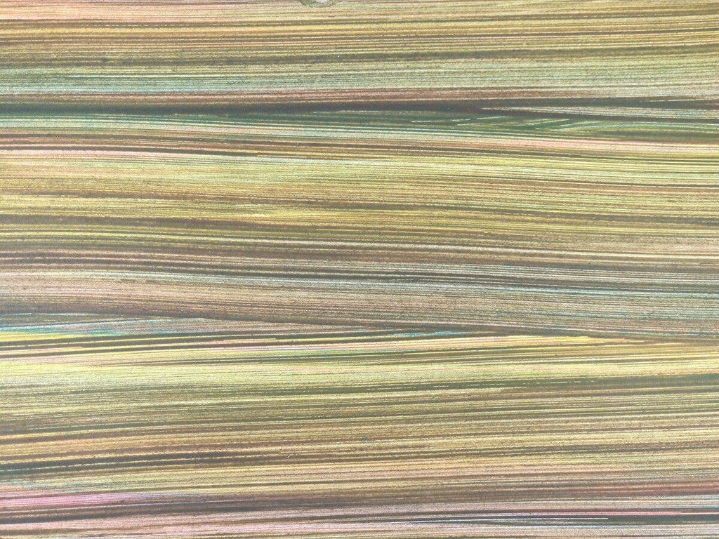 Square Recycled Paper Earrings - Brown Stripes - VERY LIMITED STOCK