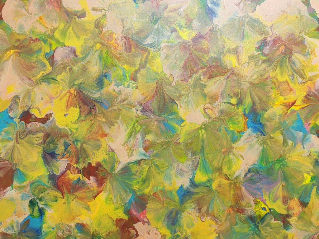 Square Recycled Paper Earrings - Muted Multicolour - ONE LEFT