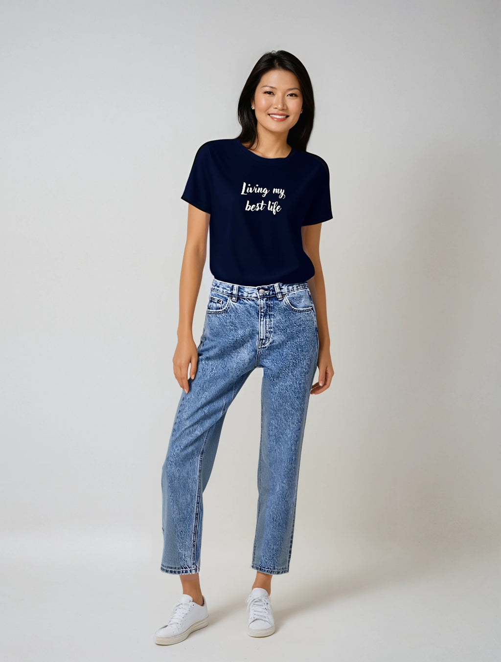 T-shirt - Living My Best Life - Front design only - Ladies