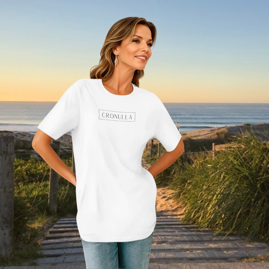 T-shirt Organic - Cronulla Latte - Front design only