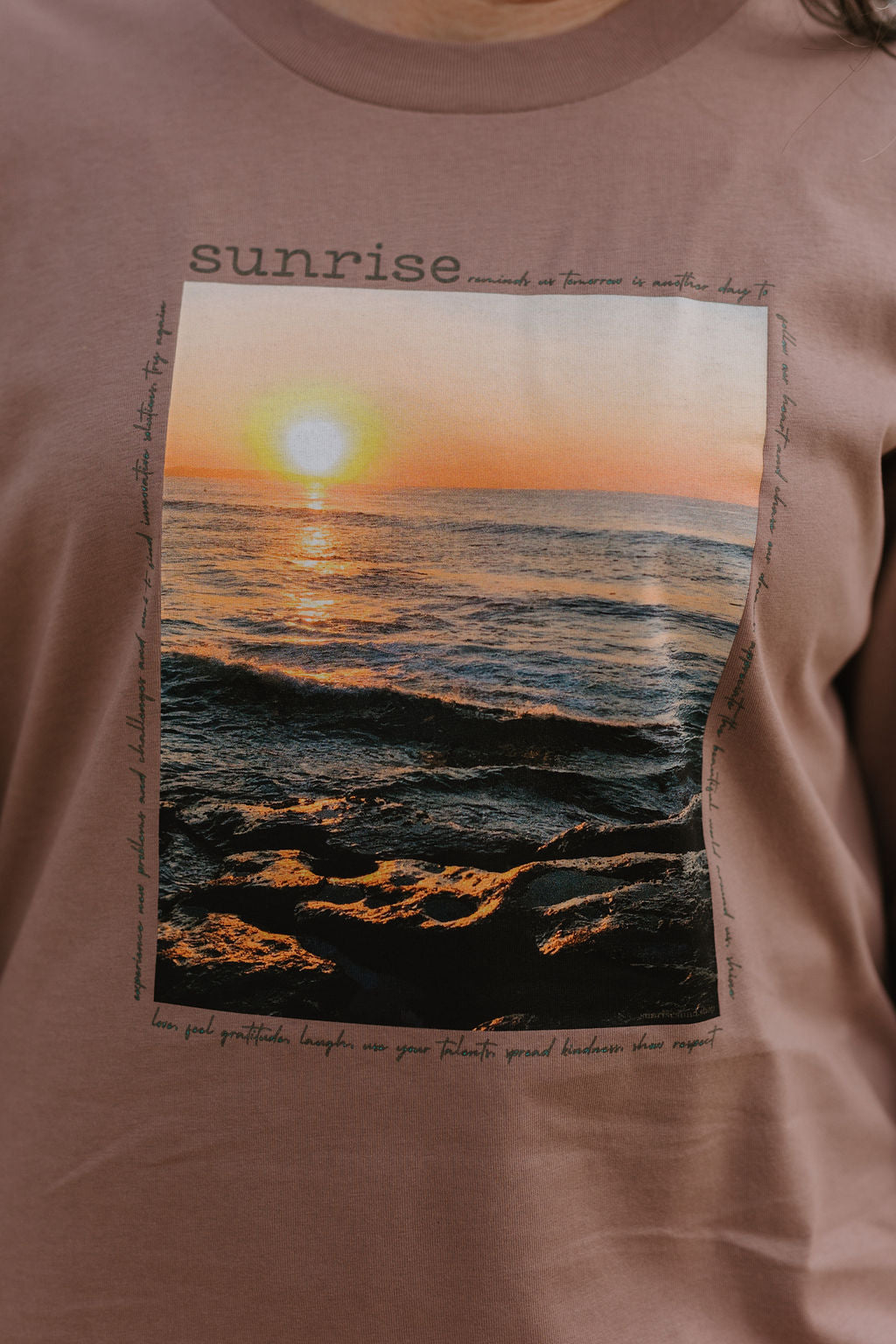 Long Sleeve T-Shirt - Sunrise Affirmations