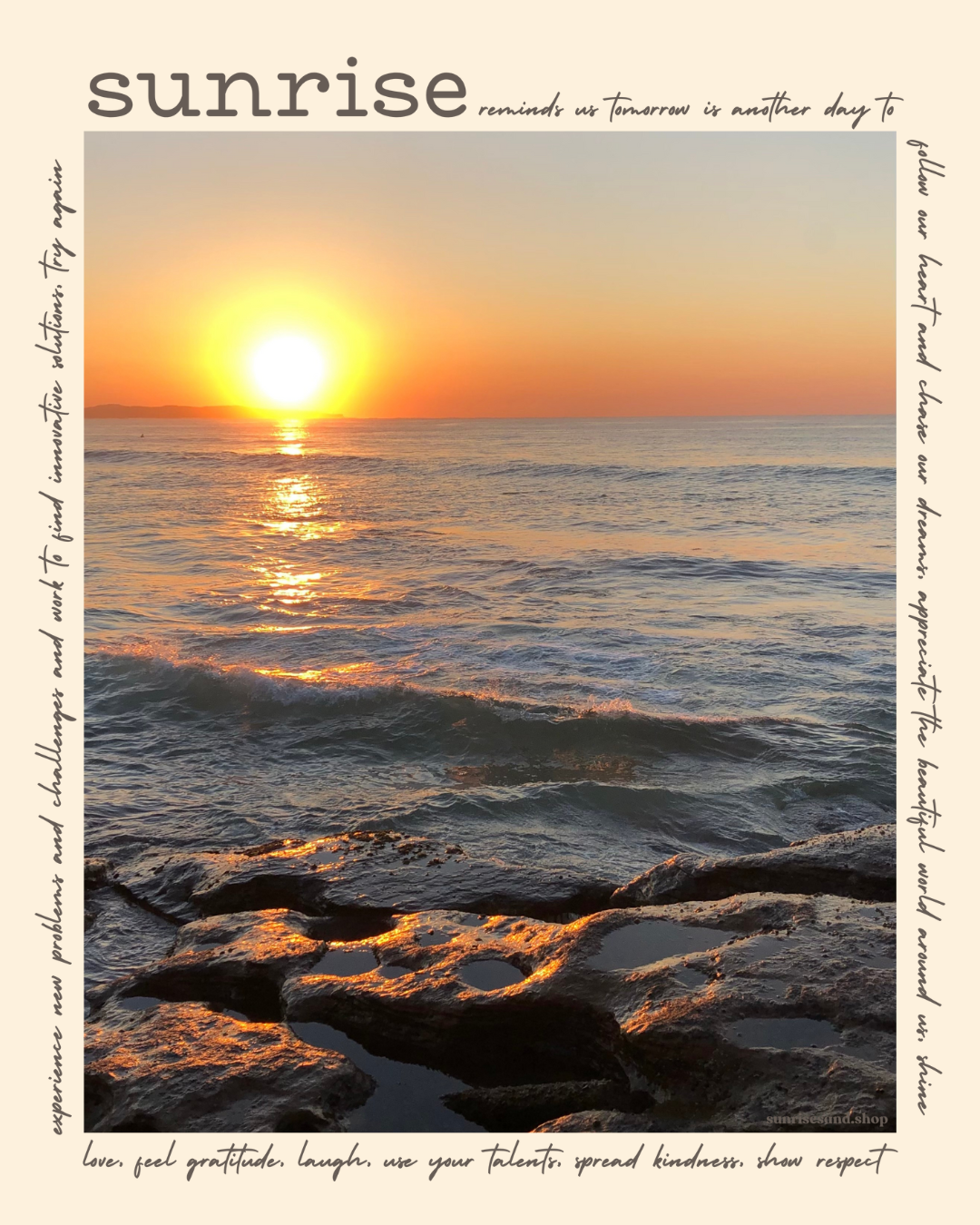 Long Sleeve T-Shirt - Sunrise Affirmations